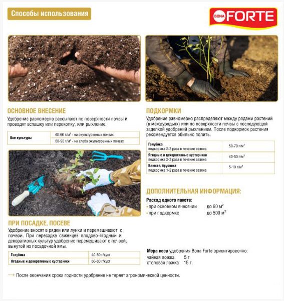 Bona Forte для голубики и лесных ягод с кремнием 2.5кг